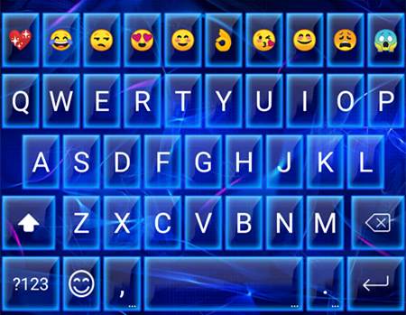 Neon Smoke Emoji Gif Keyboard Wallpaper screenshot 5