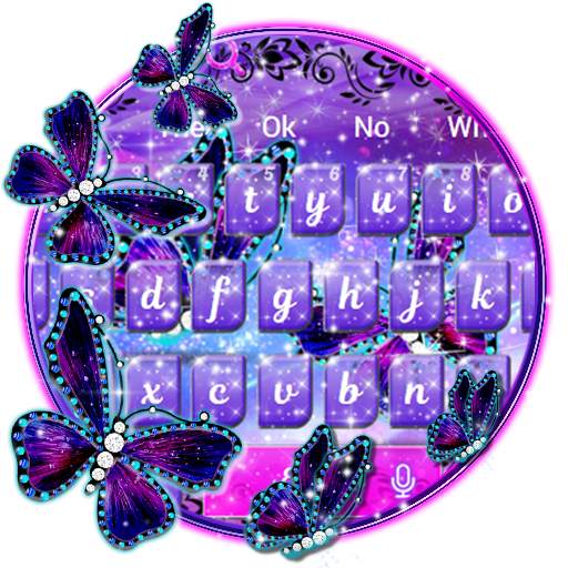 Butterfly Rose Keyboard 10001002
