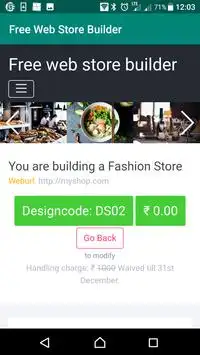 Free Web Store Builder screenshot 3