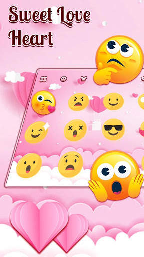 Sweet Love Heart Keyboard-Love You screenshot 3