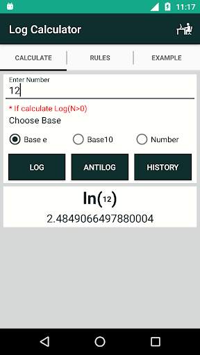 Log Calculator screenshot 3