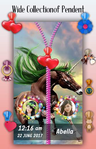 Unicorn Zipper Lock Screen screenshot 5
