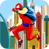 Subway chase with Spiderman icon