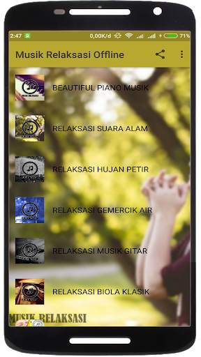 Musik Relaksasi Offline screenshot 1