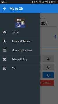 Mb to Gb Converter screenshot 2