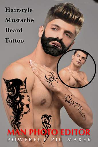 Man Tattoo & Hairstyle Editor screenshot 5