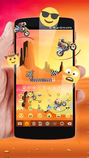 Emoji Keyboard of Bicycle Game screenshot 2