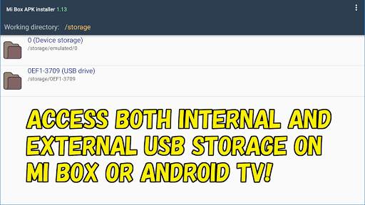 Mibox APK installer Android TV screenshot 1