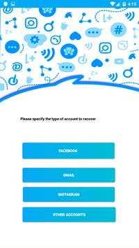 Recover lost Accounts - password & email screenshot 3
