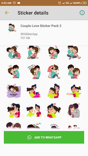 Love Sticker for Whatsapp - Free Sticker screenshot 3