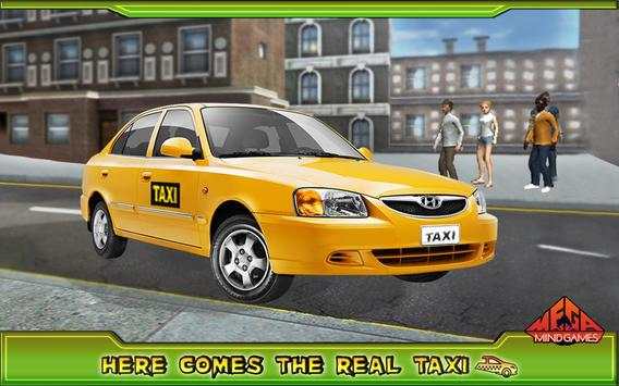 Classic Taxi Car Simulator - Crazy Driver screenshot 2