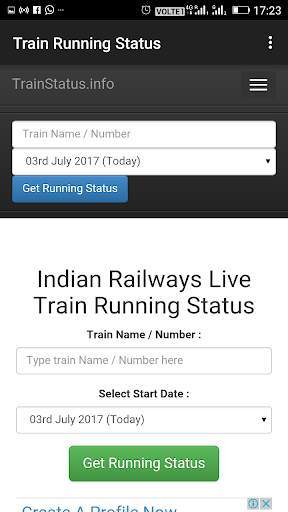 Live Train Running Status Online screenshot 2