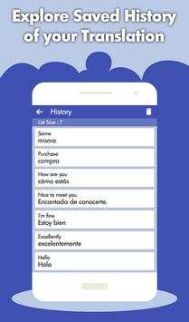 Spanish English Translator - Spanish Dictionary screenshot 4