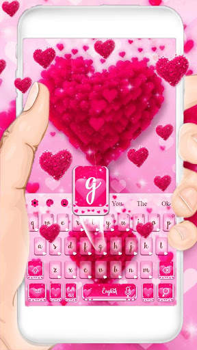 Love Heart Keyboard Theme 3 تصوير الشاشة