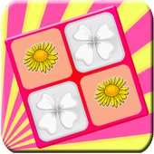 Flower memory games icon