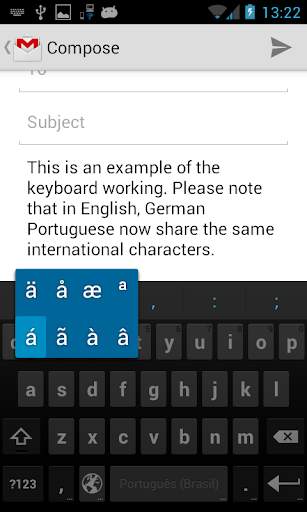 AOSP WiFi Keyboard screenshot 1