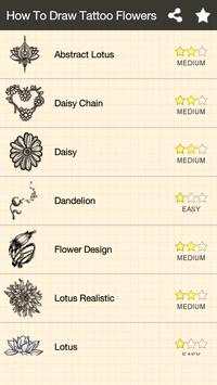 How To Draw Flowers Tattoo screenshot 1