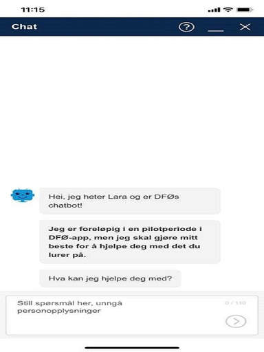 DFØ selvbetjening screenshot 2