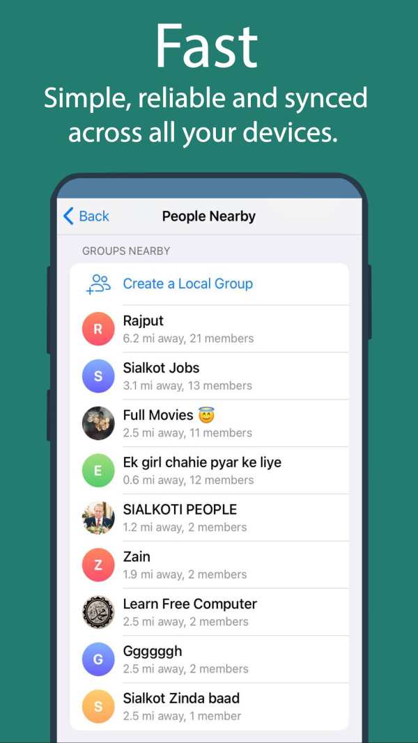 Telgram Lite - Messenger screenshot 1