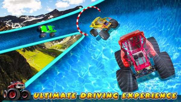 Xtreme Monster Truck Waterslide Race screenshot 7