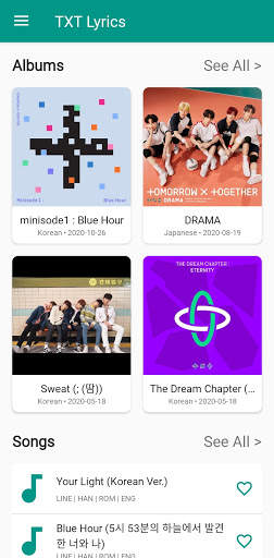 TXT Lyrics Offline screenshot 1