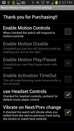 SmartWatch Motion Headset screenshot 4