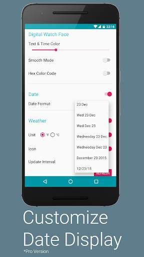 Color Clock Watch Face screenshot 8