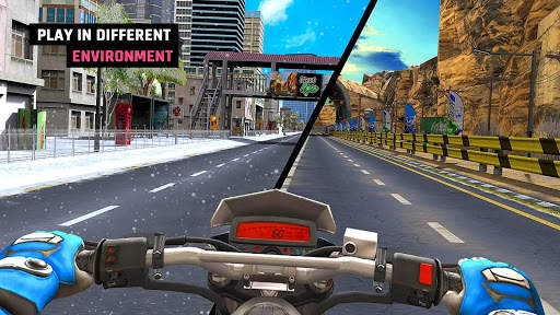 Bike Highway Driving - Shoot & Attack Racers screenshot 5