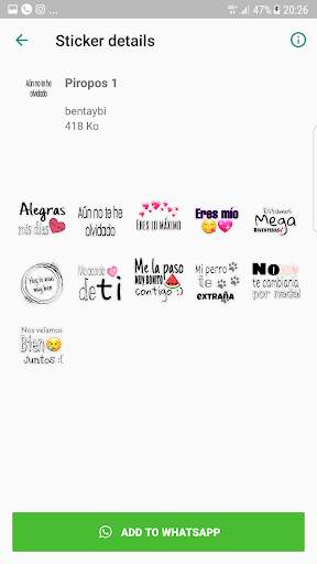 Stickers de amor y Piropos para WhatsApp screenshot 5