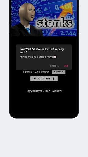 Stonks - Earn Stonks Money! स्क्रीनशॉट 1