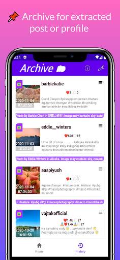 Download extract for Instagram screenshot 5