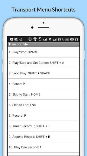Gratis Audacity Scorciatoie screenshot 21