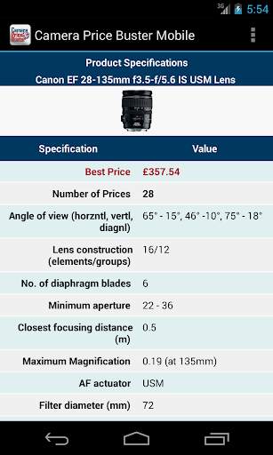 Camera Price Buster Mobile screenshot 3