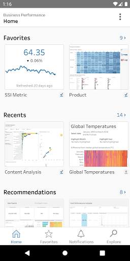 Tableau Mobile screenshot 1