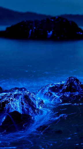 Blue Night Ocean APUS Live Wallpaper screenshot 5