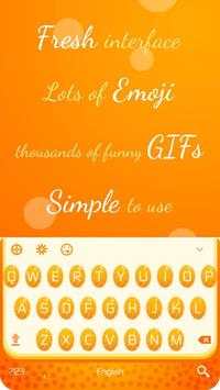 Orange Keyboard स्क्रीनशॉट 1