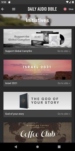 Daily Audio Bible Mobile App screenshot 8