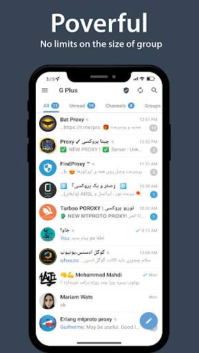 تلگرام ضد فیلتر جم پلاس screenshot 3