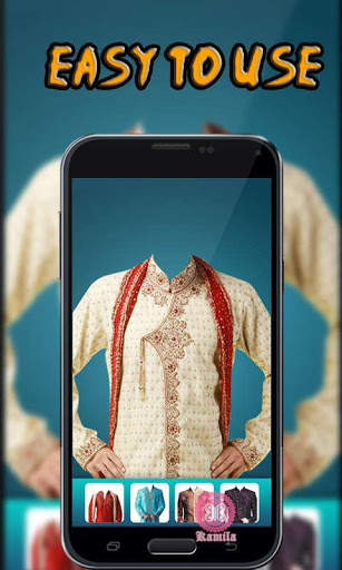 Man Sherwani Suit Camera screenshot 4