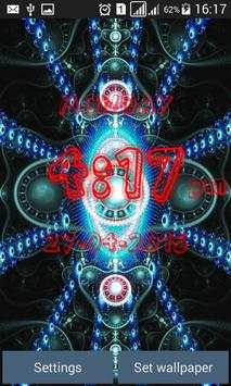 Digital Clock LWP screenshot 4
