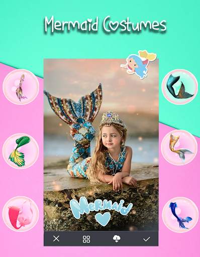 Mermaid Tail Costumes - Mermaid Photo Editor Cam screenshot 3