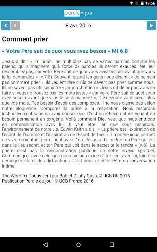 Parole du Jour screenshot 2