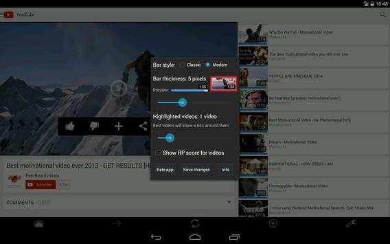 Ratings for YouTube™ screenshot 10