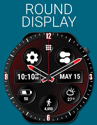 Spin Watch Face (by HuskyDEV) screenshot 2