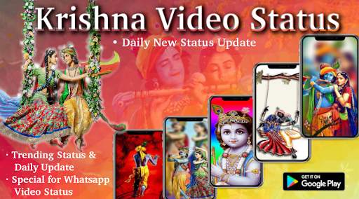 Krishna Video Status - Full Screen Krishna Status screenshot 1