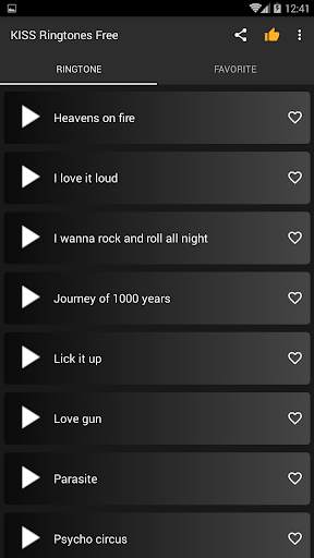 KISS ringtones free screenshot 2