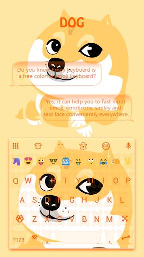 Funny Puppy Emoji Keyboard screenshot 1
