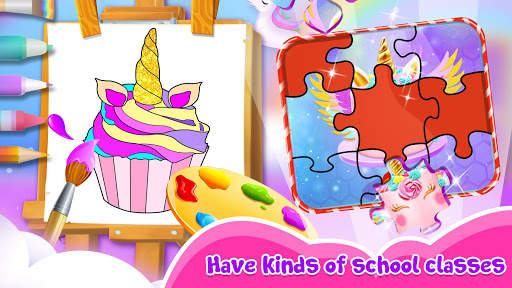 Unicorn School - Carnival School Life screenshot 2