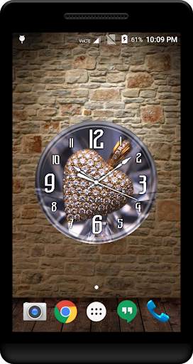 Diamond Heart Clock Live WP screenshot 3