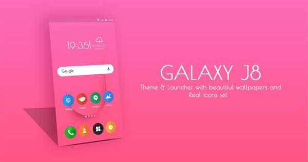 Samsung Galaxy J8 theme and launcher screenshot 1